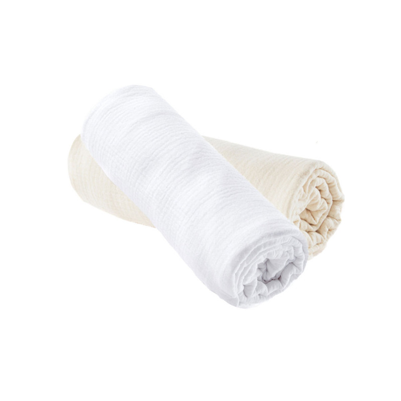 Coupon Tissu Éponge de Bambou Oeko-Tex : 10 Gants de Toilette Bébé Faits  Maison 12x10cm