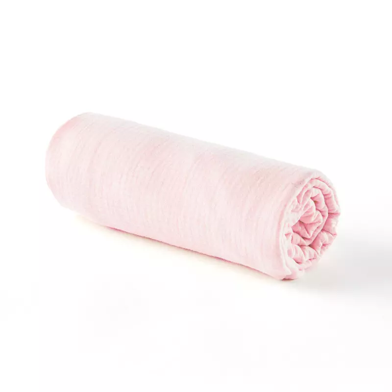 Drap housse ROSE PALE