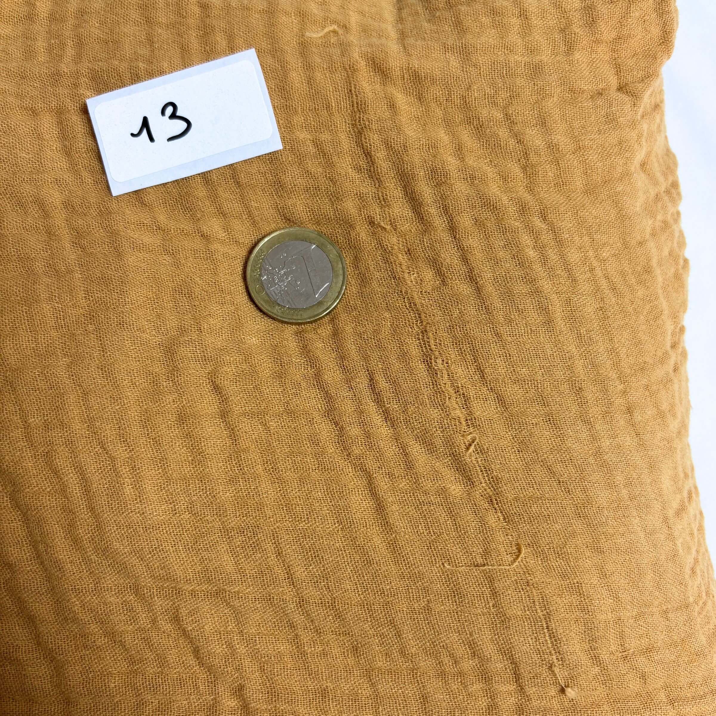 Drap housse bébé gaze de coton CAMEL - Imparfaits