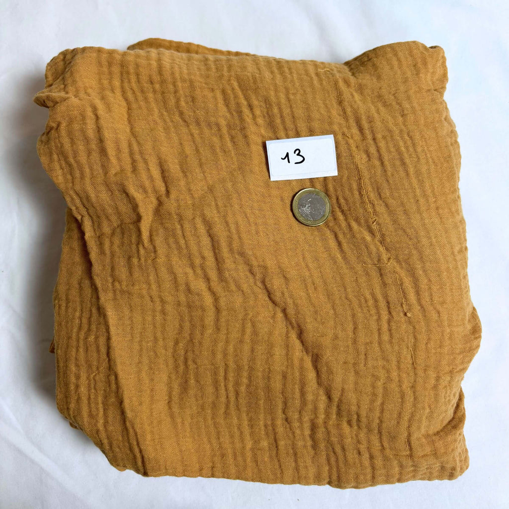 CAMEL cotton gauze baby fitted sheet - Imparfaits