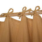 Curtain knot in camel cotton gauze