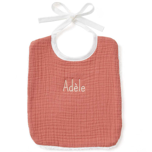 Personalized bib marsala