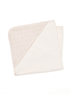 Cape de bain bébé écru broderies