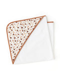 Leopard baby bath cape