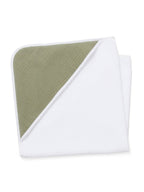 Sage green baby bath cape