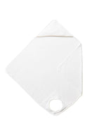 White apron bath cape