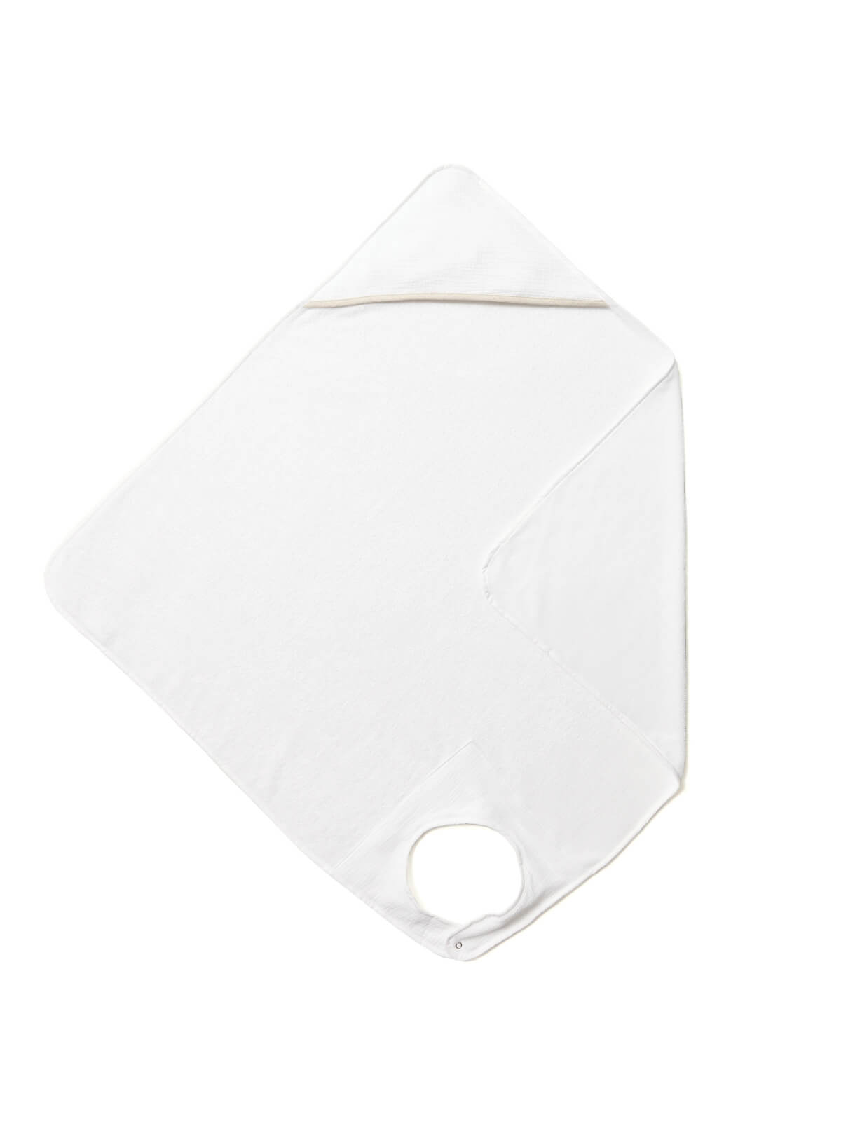 Cape de bain tablier blanc
