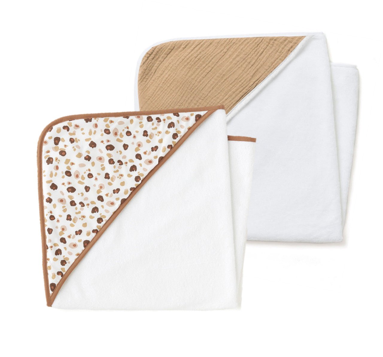 Leopard and camel bathing capes