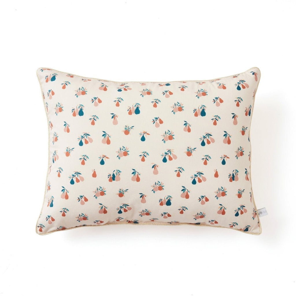 Decorative cushion with pear motif