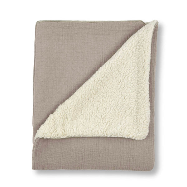 Couverture bébé personalisée polaire beige