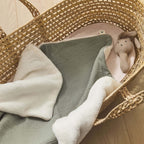 Personalized baby blanket green