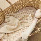 Baby fleece blanket camel