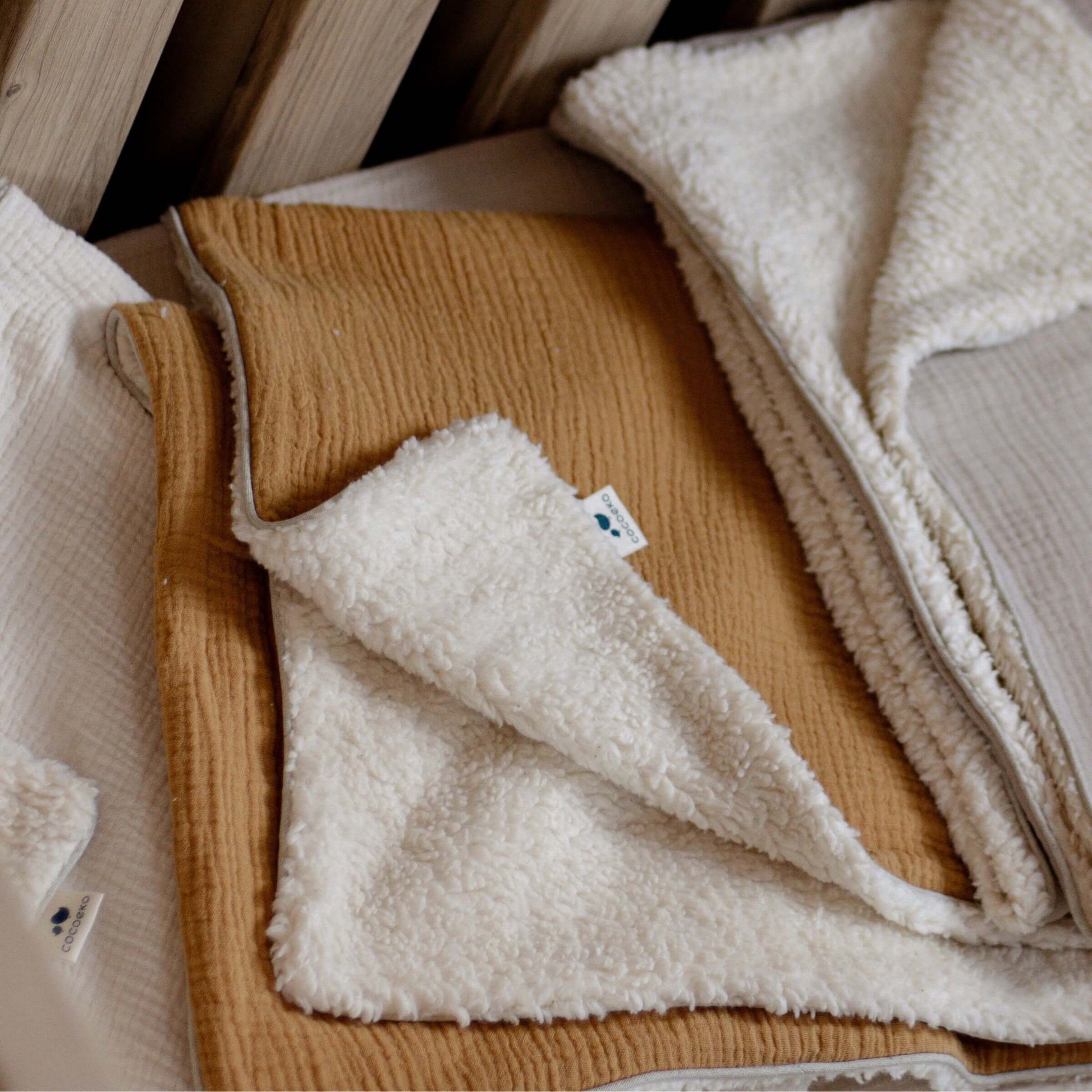 Couverture personnalisée bébé camel