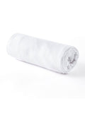 White cotton gauze crib sheet