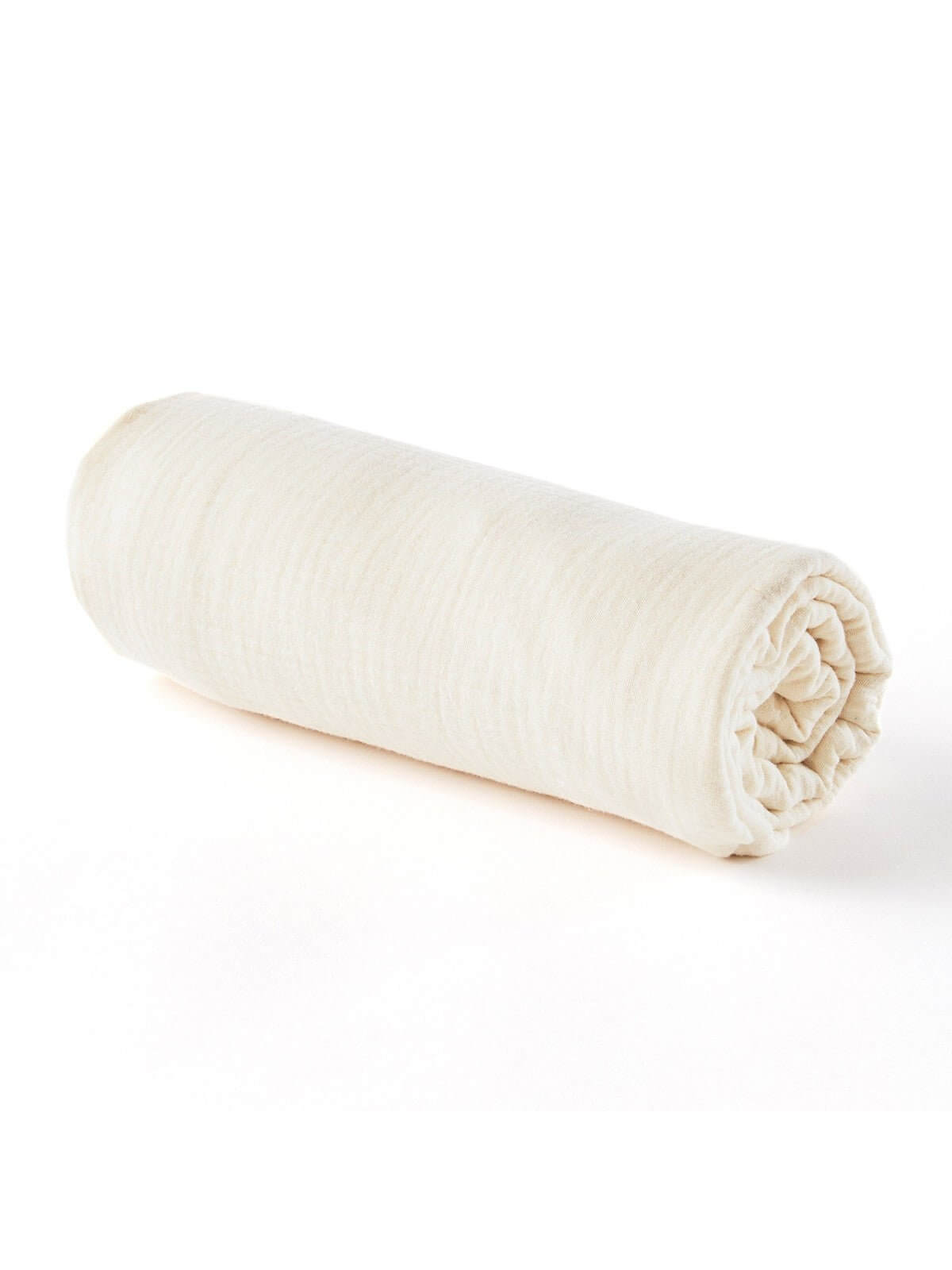Crib sheet cotton gauze ecru