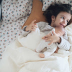 Crib sheet pears close up