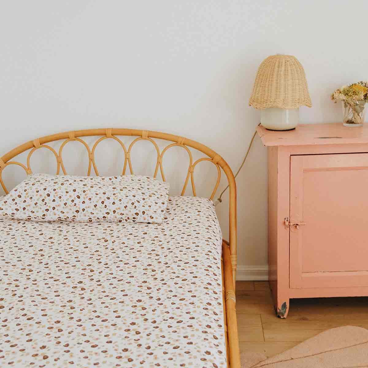 Drap housse pour lit d'enfant léopard