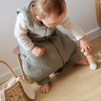 Sleep sack with green feet