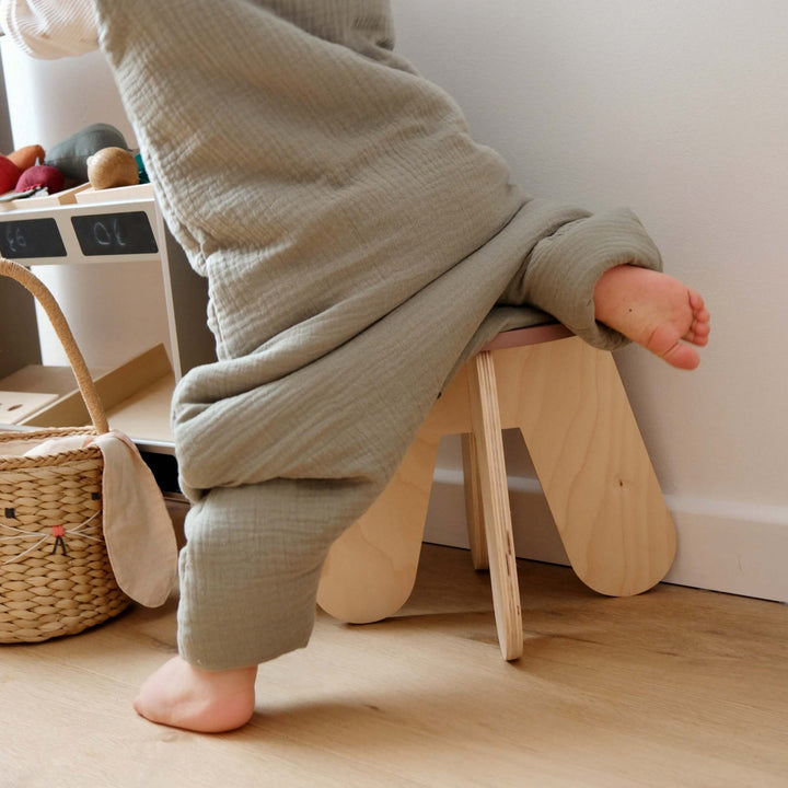 Gigoteuse avec pieds vert