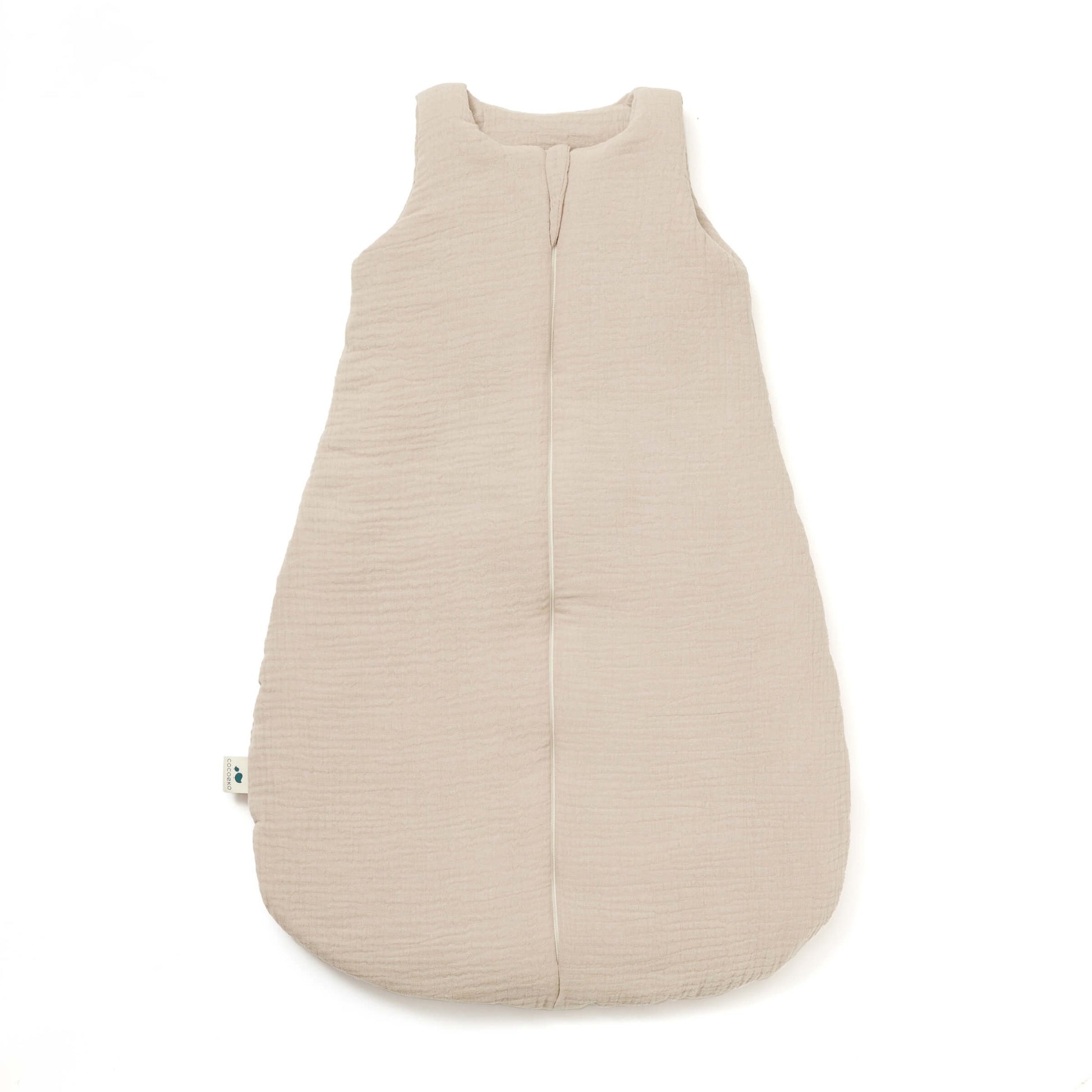 Gigoteuse gaze de coton beige ouverture devant tog2