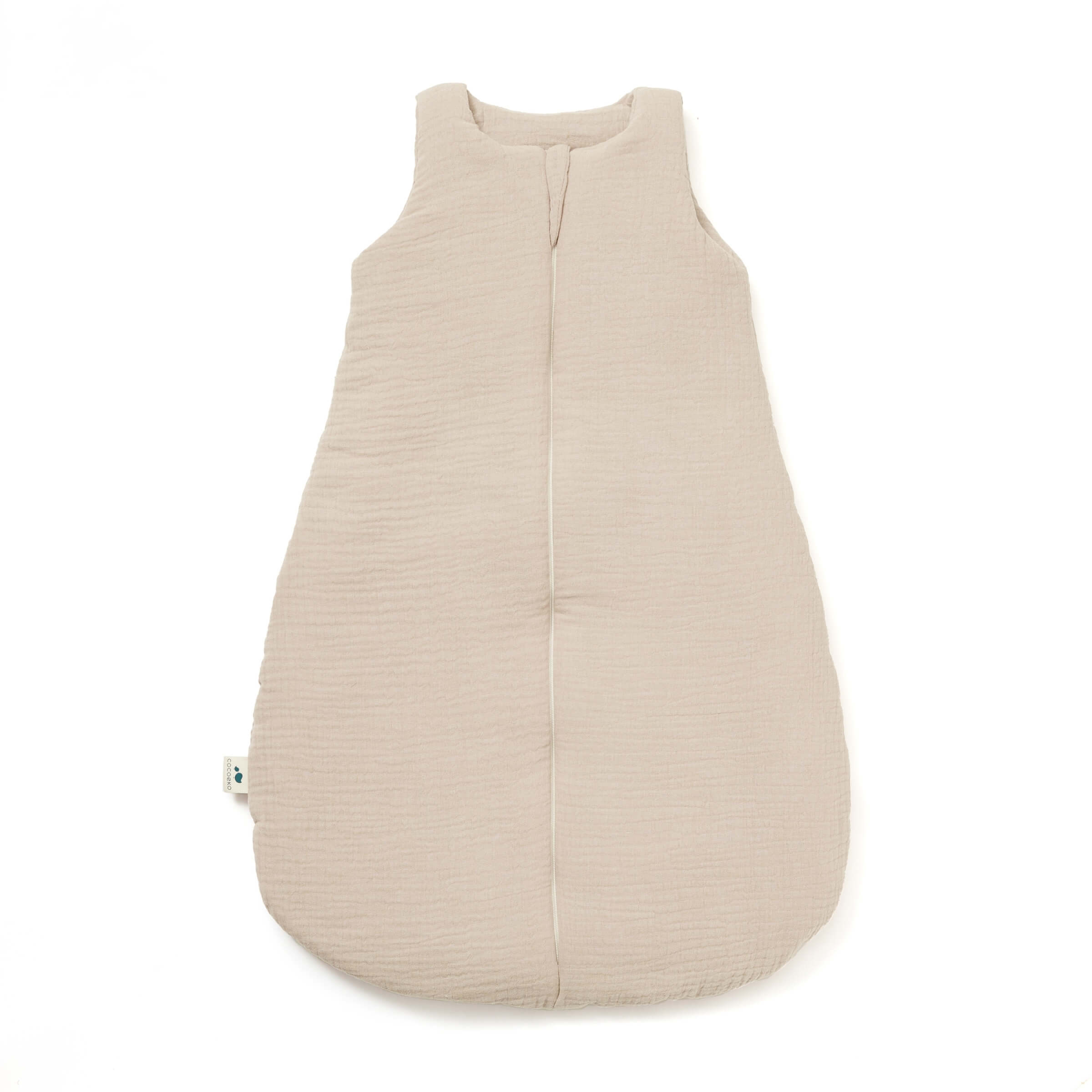 Gigoteuse gaze de coton beige ouverture devant tog2