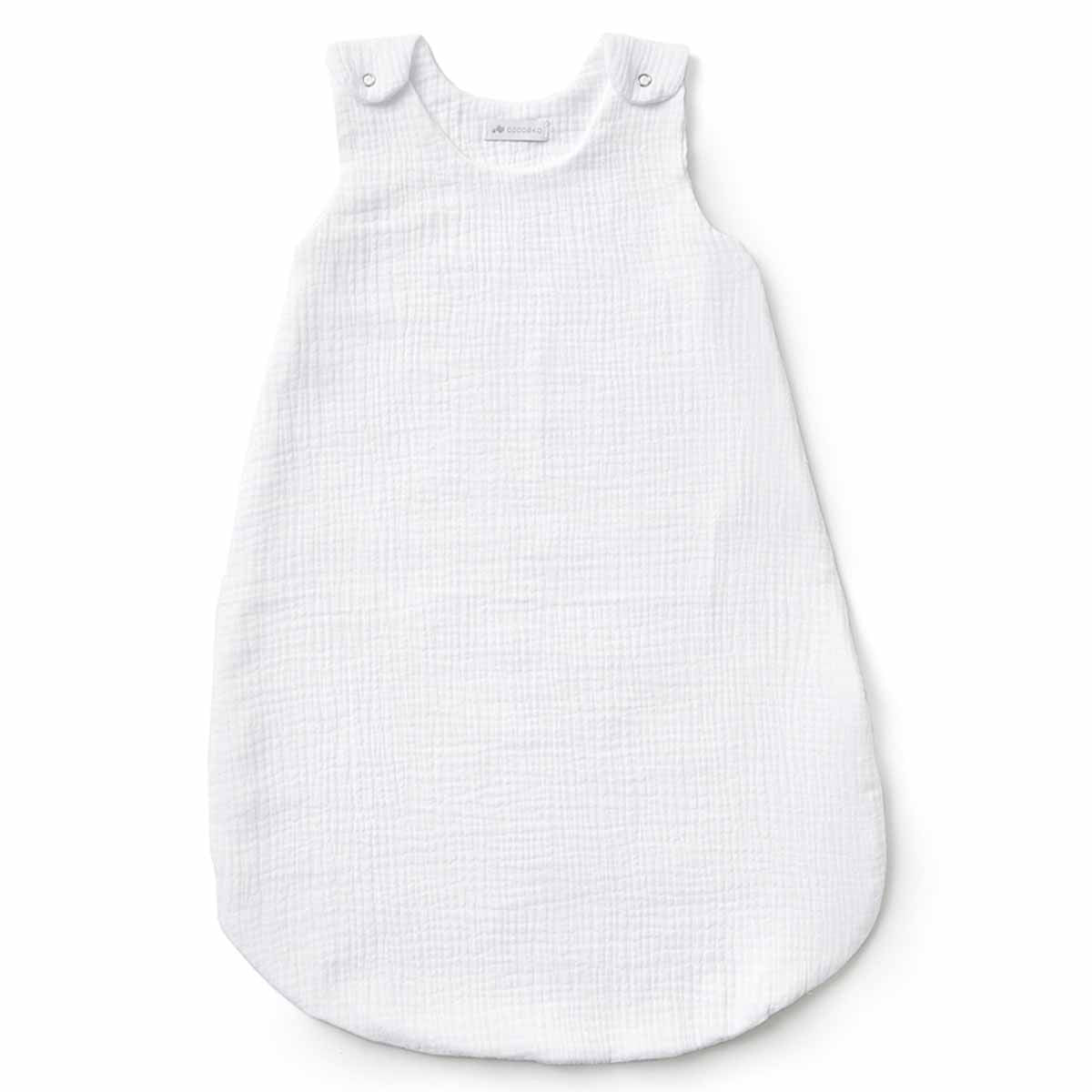 White cotton gauze sleeping bag tog 1