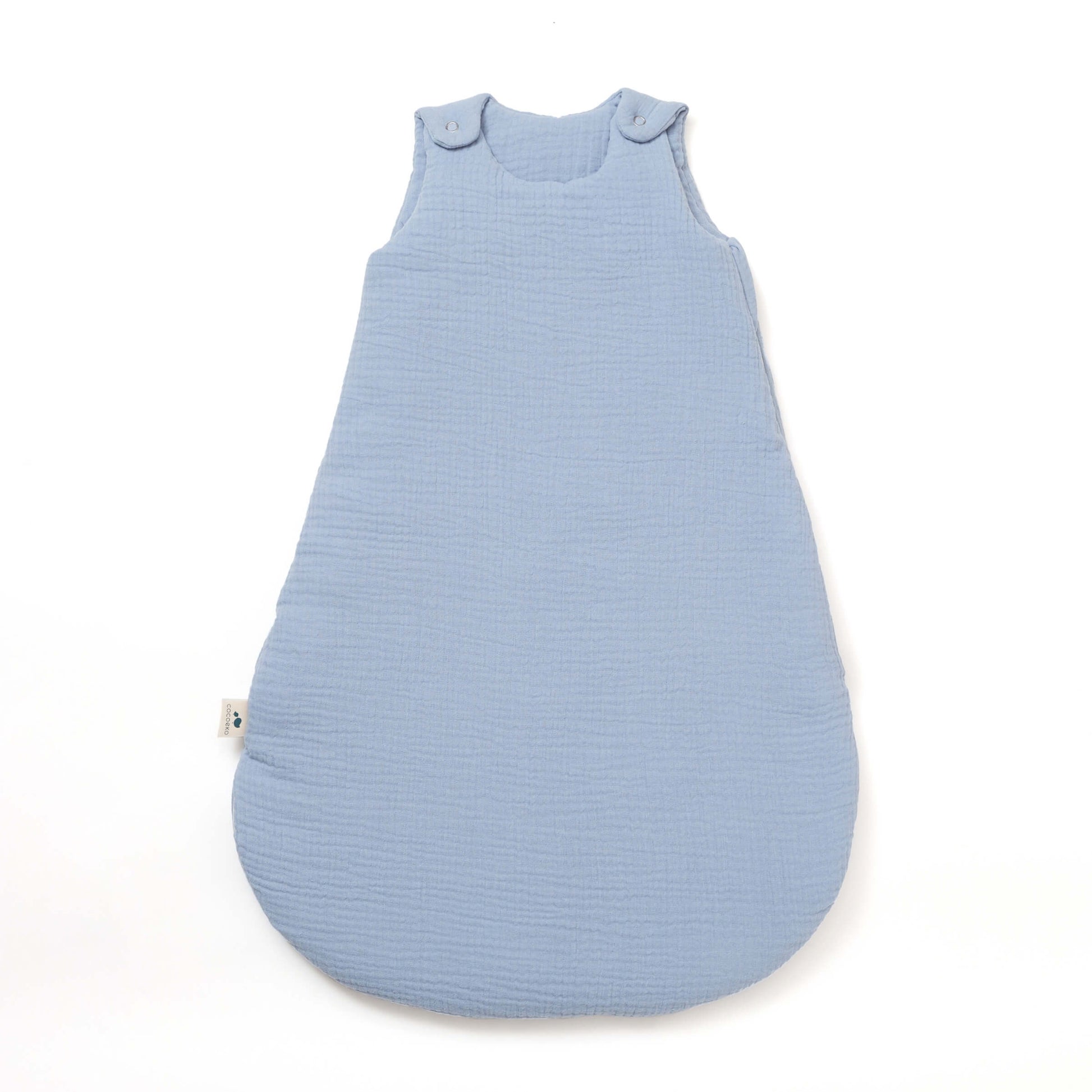Gigoteuse gaze de coton bleu baltique tog2