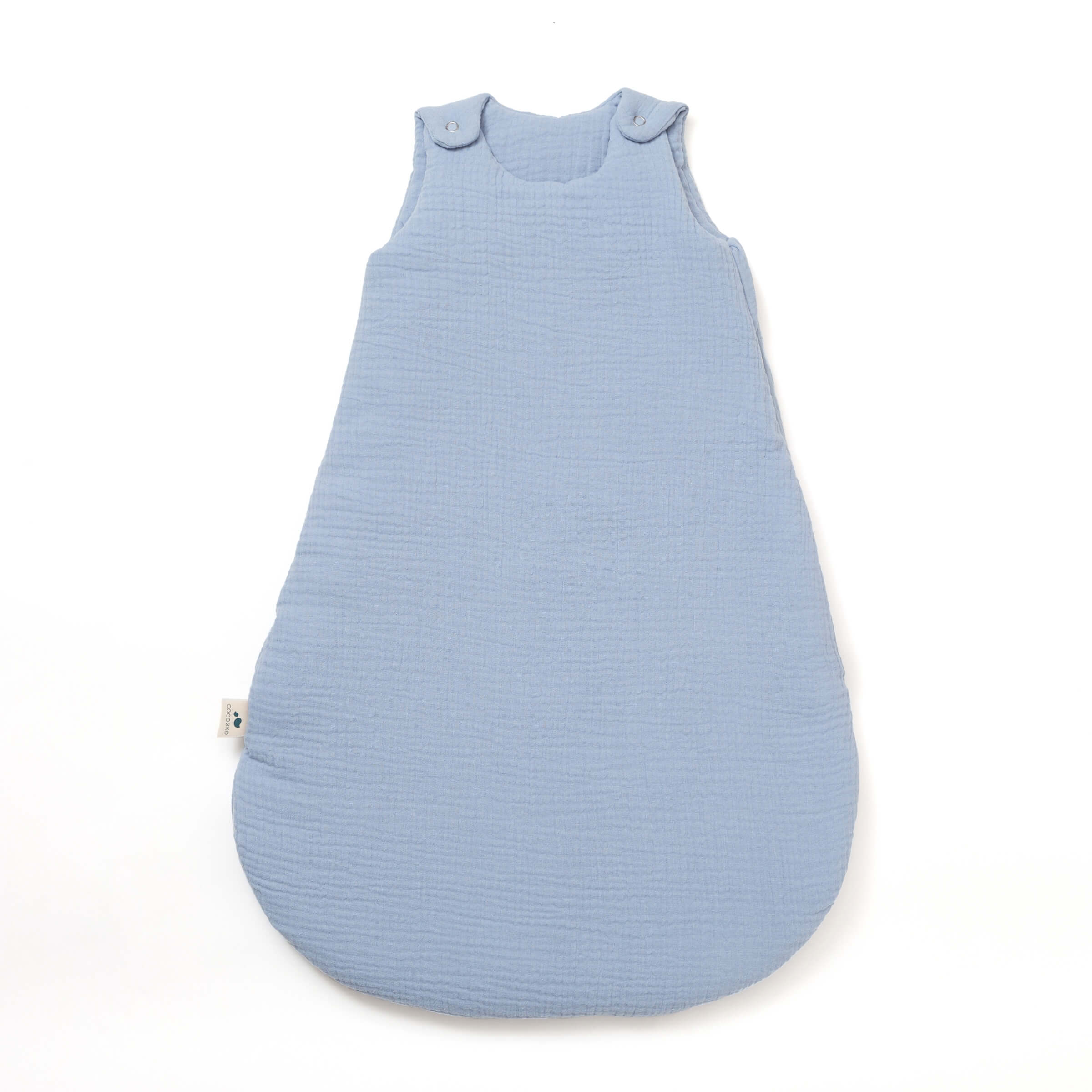 Baltic blue cotton gauze sleeping bag tog2