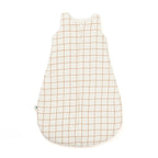 Gigoteuse gaze de coton carreau camel ouverture devant tog2