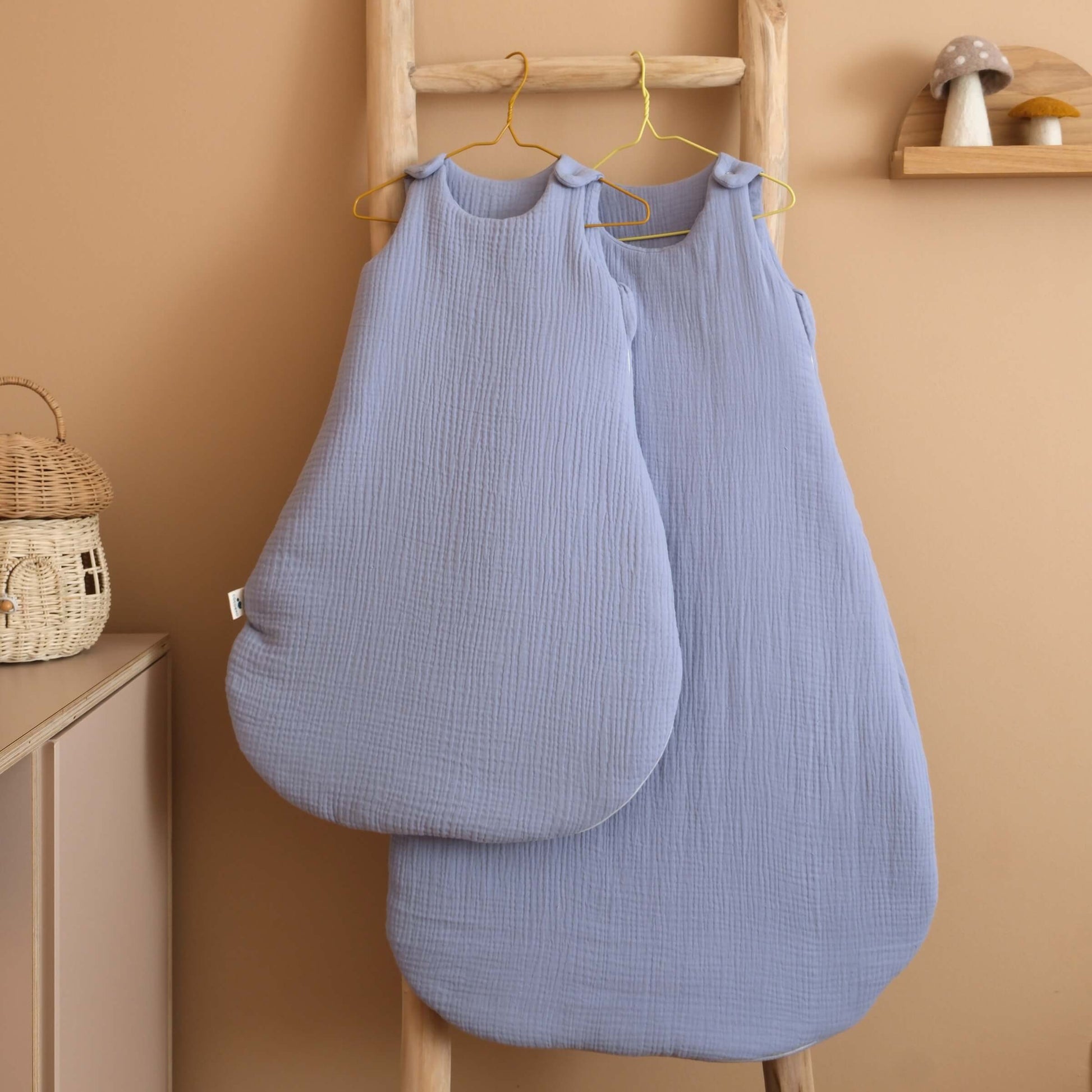 Gigoteuse gaze de coton tog 2 bleu baltique