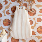 Sleep sack cotton gauze tog 2 stripes beige