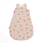 Gigoteuse gaze de coton vichy beige tog2