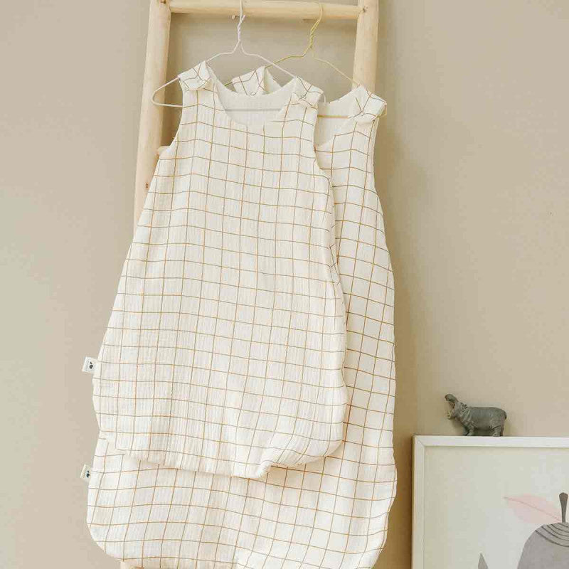 TOG 1 sleeping bag in camel check cotton gauze