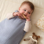 Sleep sack tog 2 cotton gauze Baltic blue