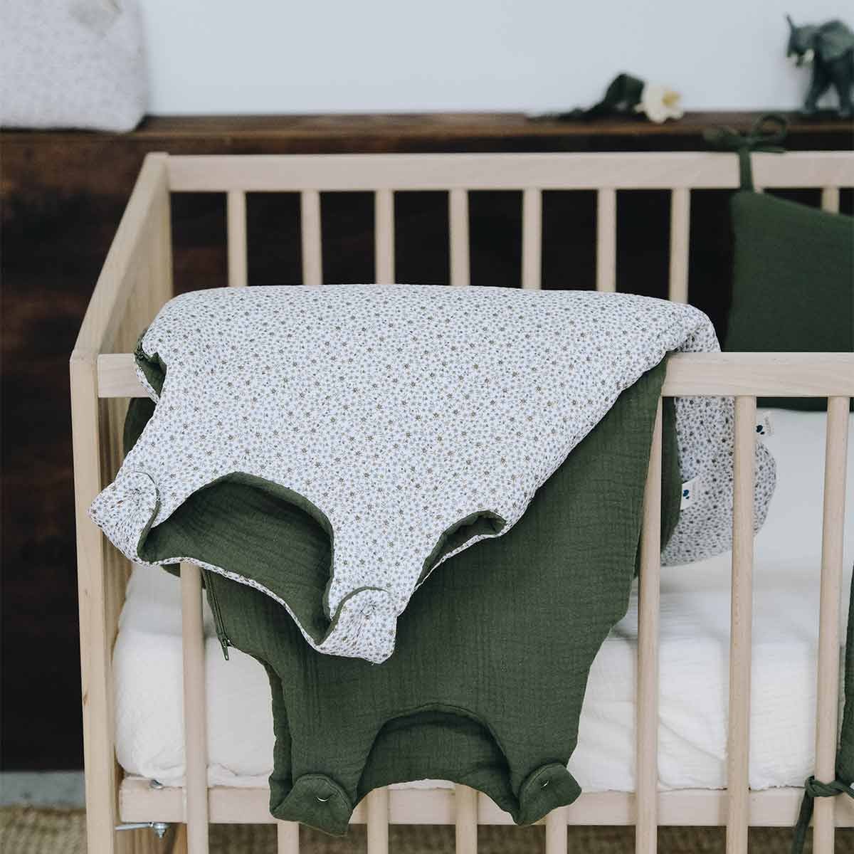 Baby sleeping bags in a nursery