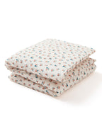 Organic cotton comforter cover for children with pear motif