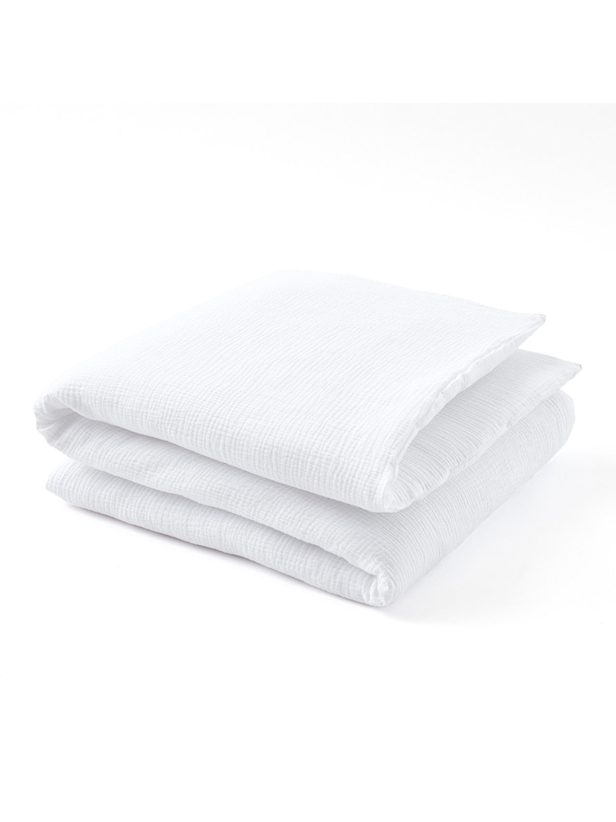 Housse de couette enfant en gaze de coton blanc