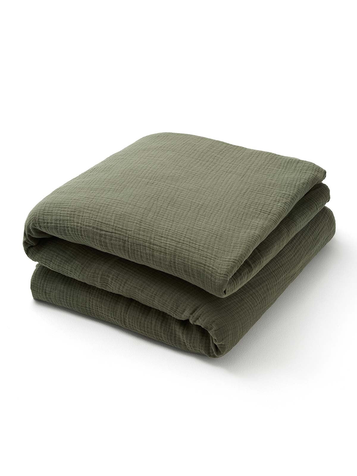 Children's comforter cover in fern cotton gauze