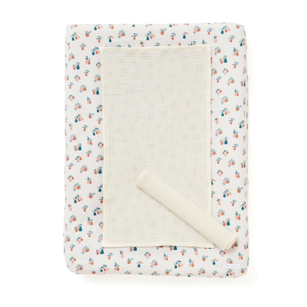 Changing mat cover 50x70 in pear cotton