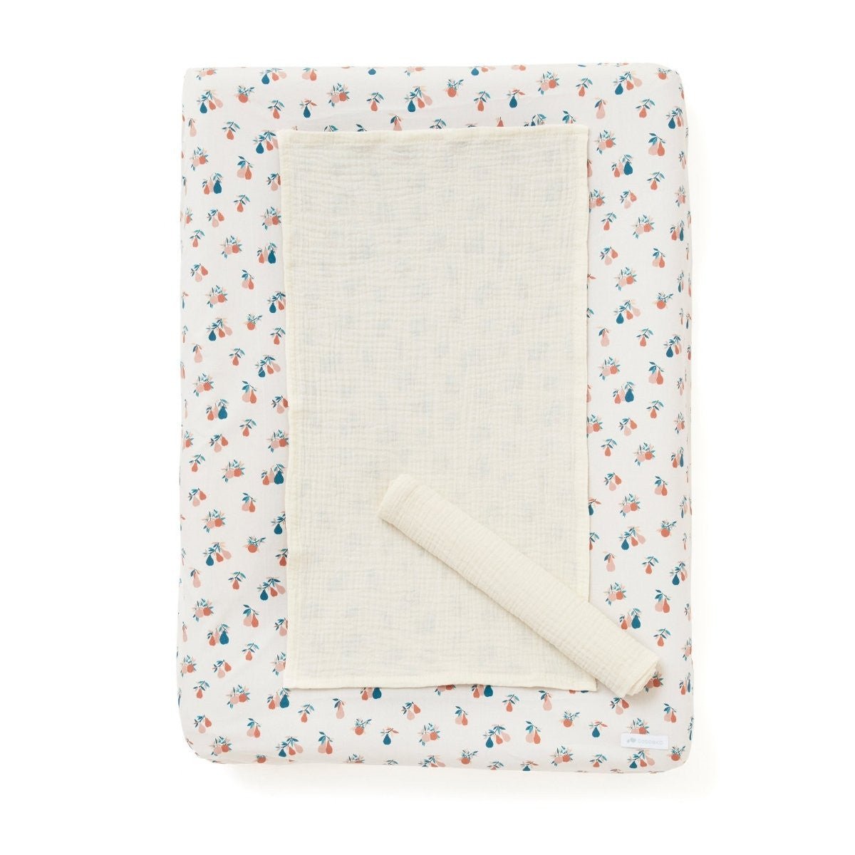Changing mat cover 50x70 in pear cotton