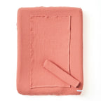 Changing mat cover in marsala cotton gauze