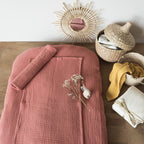 Changing mat cover marsala top view