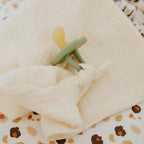 ECRU cotton gauze knotted diaper