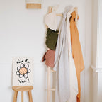 baby diapers in a range of accorchés colors on a scale