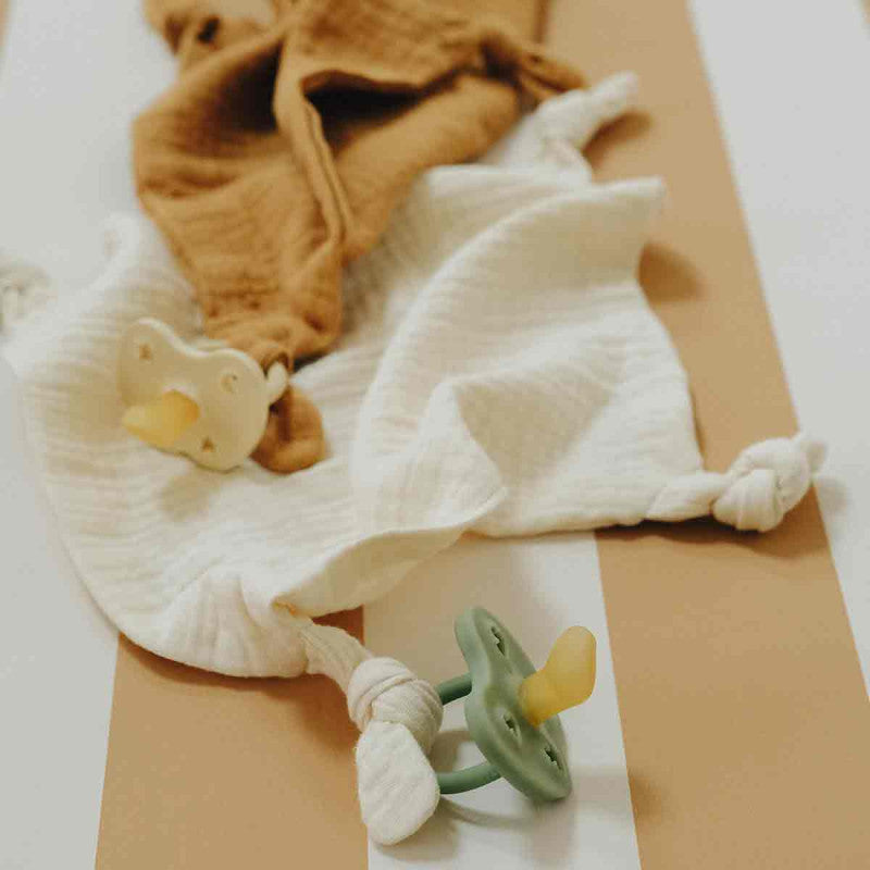 ECRU cotton gauze knotted diaper