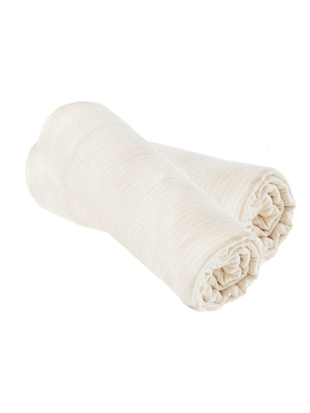 Lot de draps housse en gaze de coton camel