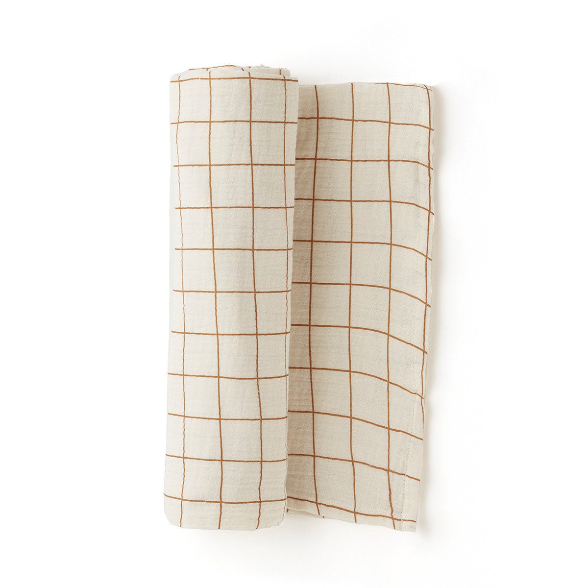 Maxi camel cotton gauze diaper