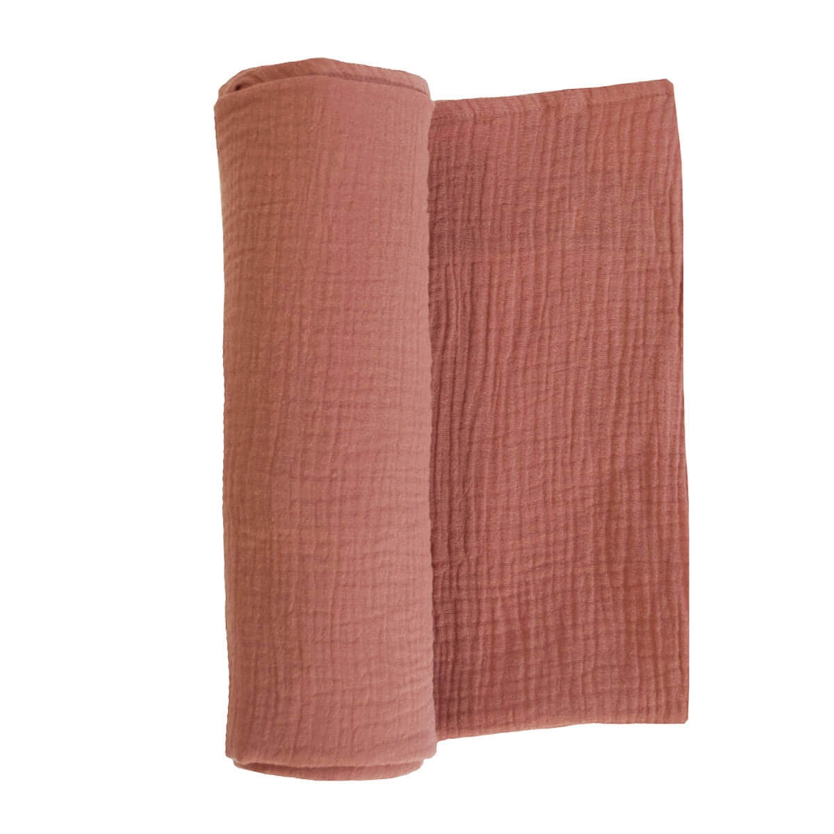 maxi lange gaze de coton marsala