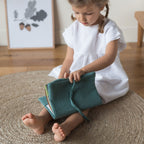 Little girl with her eucalyptus health book cover