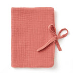Health book cover in marsala cotton gauze